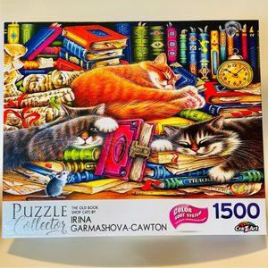 Cra-Z-Art 1,500 Piece Puzzle | The Old Book Shop Cats